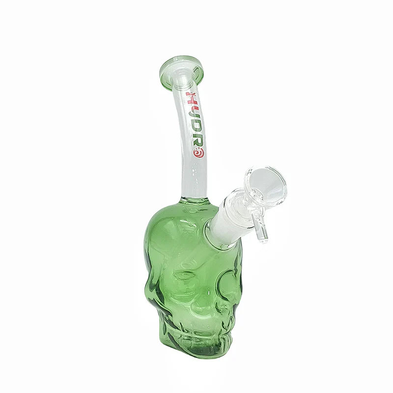 PG1138 - Skull Design 7 Inch 4MM Glass Bong