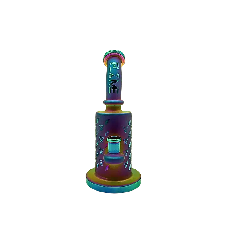 CB-971-RB = 9” Tall Sand Blasted Bong