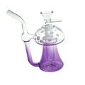 5″ Mushroom Design, Glass Bong – Purple (HL002)