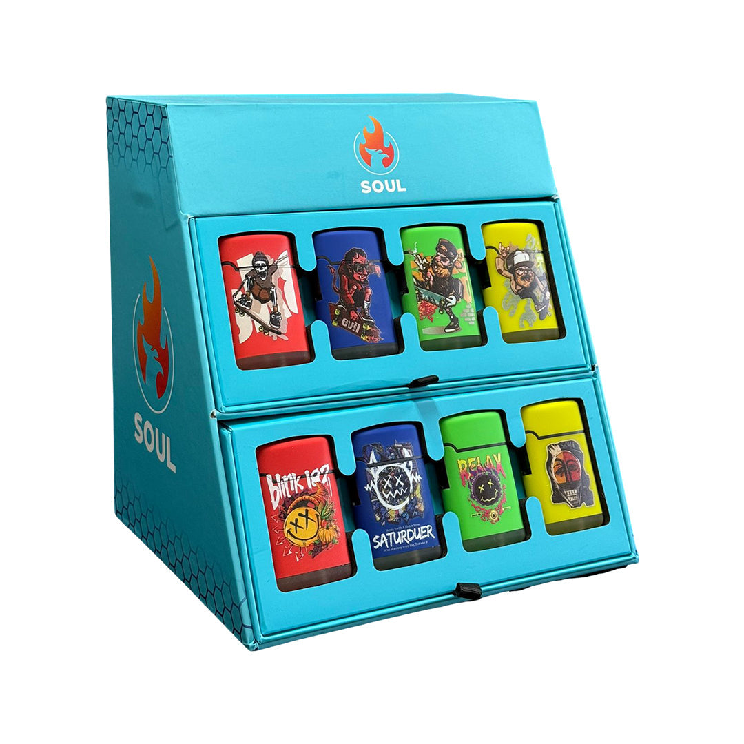 Soul Smoke Ghost Lighters Display Of 40