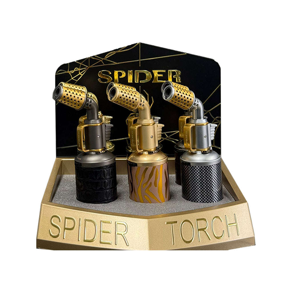 Sp-199 - Spider Torch Lighters - Heavy Barrel Edition - 6/Display