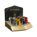 Sp-190 - Spider Torch Lighters - Color Block Edition - 12/Display