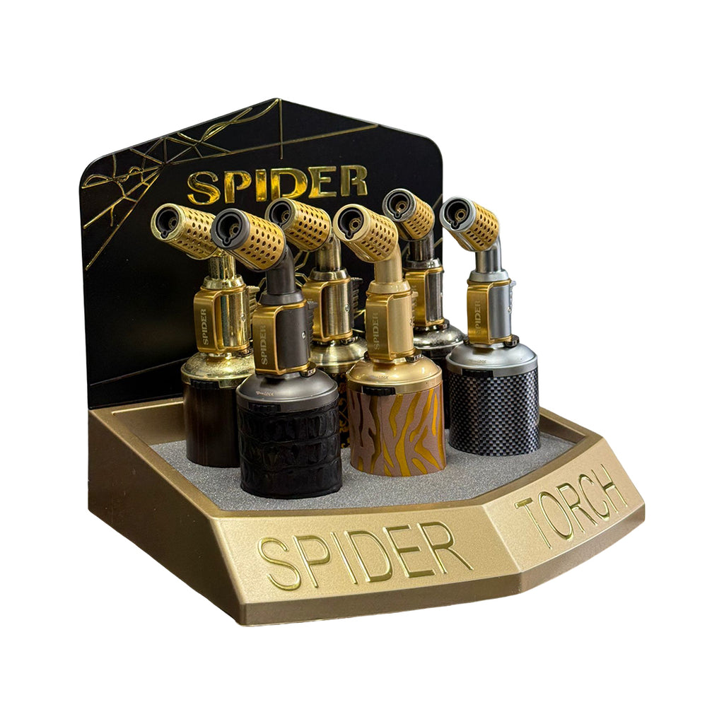 Sp-199 - Spider Torch Lighters - Heavy Barrel Edition - 6/Display