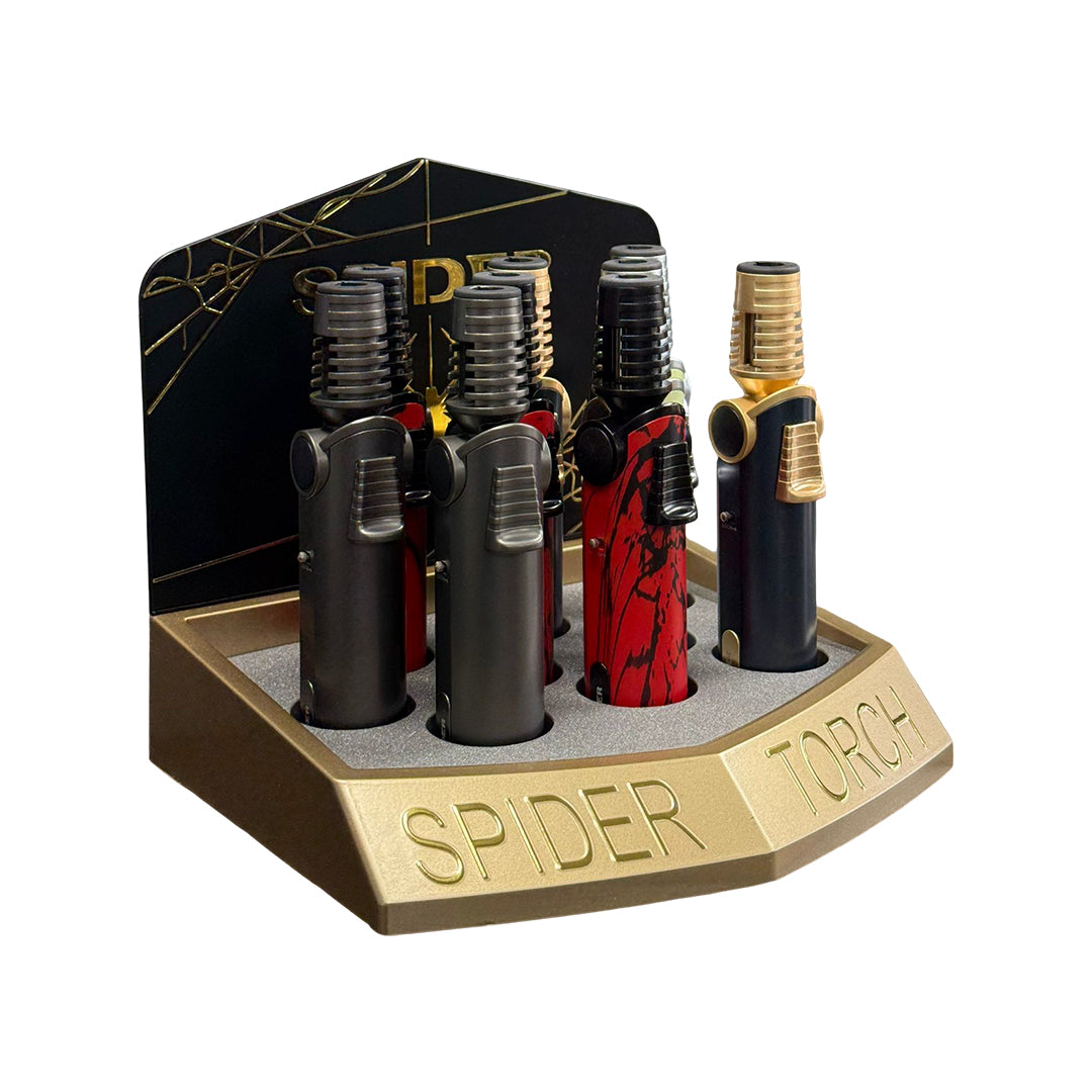 Sp-333 -spider Torch Lighters - Spiral Flame Edition - 9/Display