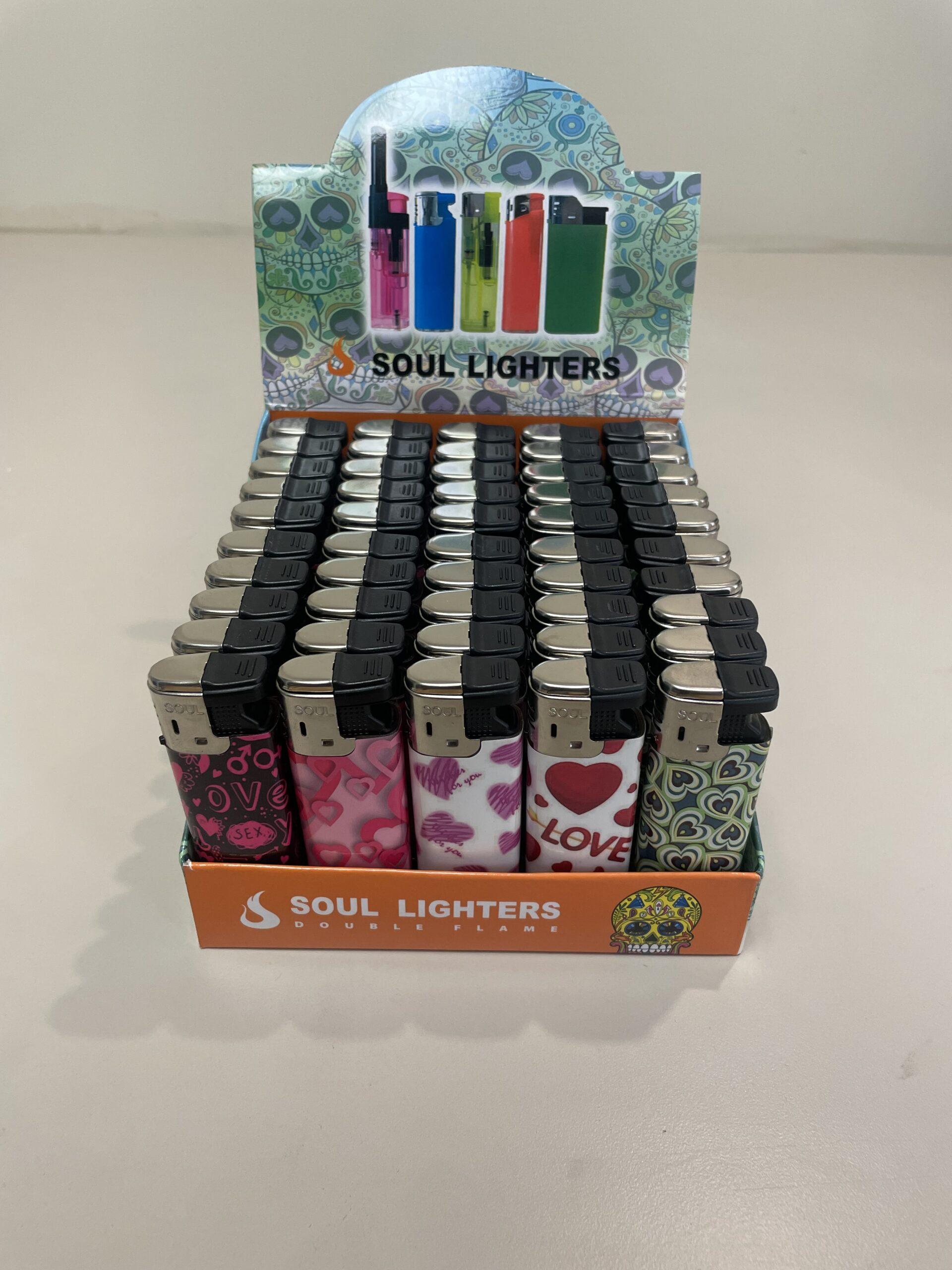 Soul 206- Heart Refillable Torch Lighter- 50ct