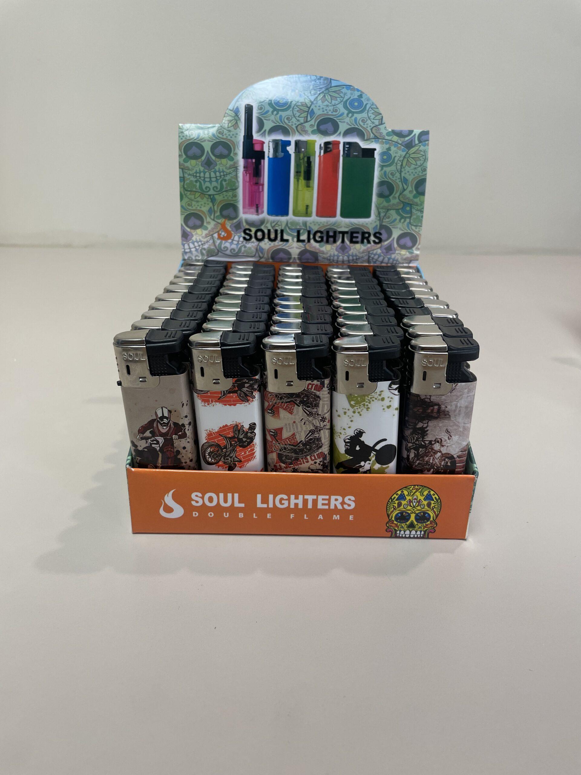 Soul 206- Motor Refillable Torch Lighter- 50ct