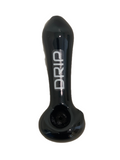 Drip 4" Black Glass Hand Pipe (6CT)