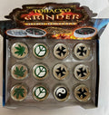 Tobacco Grinder 2 Parts - Assorted Designs 12CT