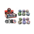 JDL3014-Full Body Printed Zinc-Alloy Grinder-6pcs/display