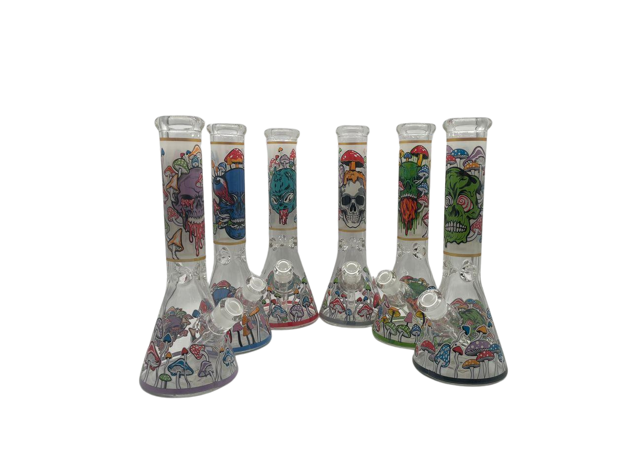 MG-046-Y = 10" Glass Beaker Bong