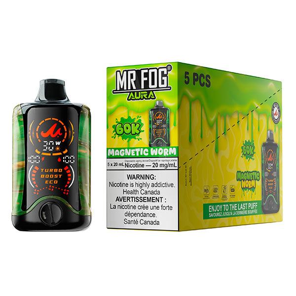 MR FOG AURA 60K Disposable - 5Pc/Carton = Alberta
