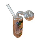 OBO-065 = Blue Oil Glass Bong