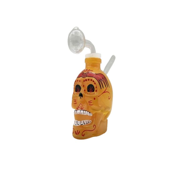 4″ Skull Glass Oil Bong