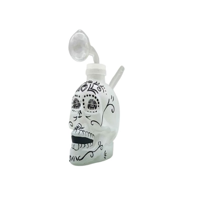 4″ Skull Glass Oil Bong