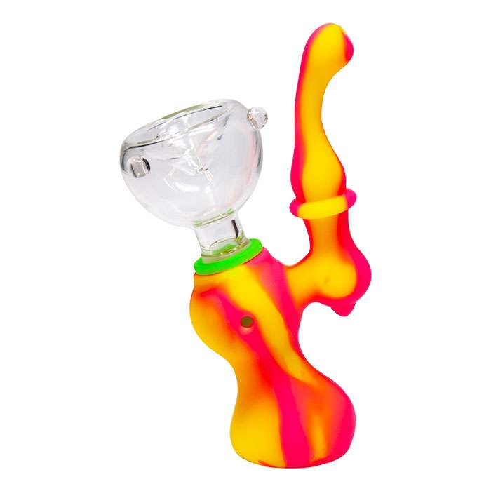 SRS488 - Pink Mini Silicone Bubbler