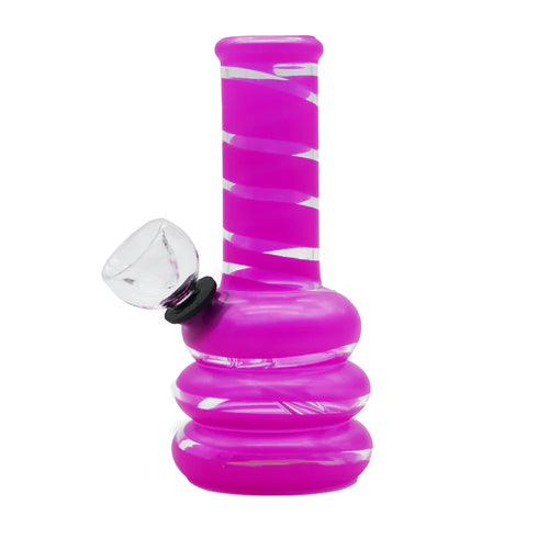 6" Bubble Stripe Water Pipe Bump Base (GP1414)