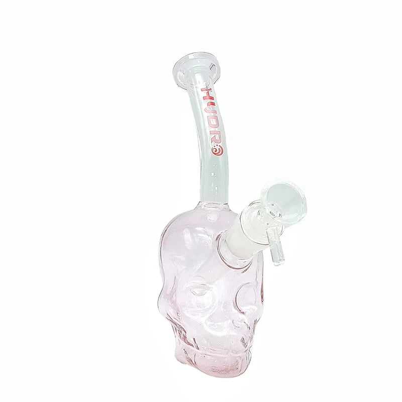 PG1138 - Skull Design 7 Inch 4MM Glass Bong