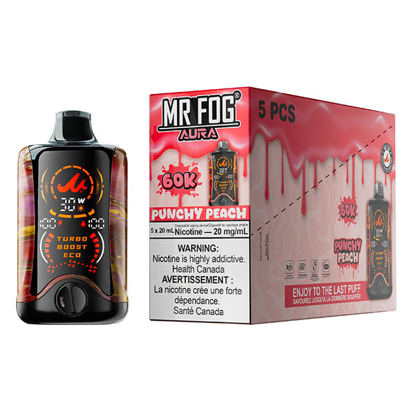 MR FOG AURA 60K Disposable - 5Pc/Carton = Alberta