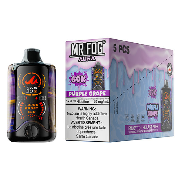 MR FOG AURA 60K Disposable - 5Pc/Carton = Alberta
