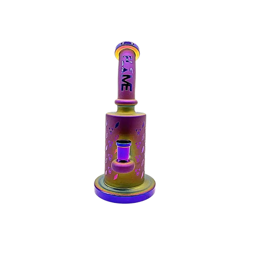 CB-971-RB = 9” Tall Sand Blasted Bong