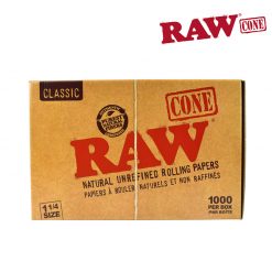 RAW CLASSIC PRE-ROLLED CONES 1¼ SIZE – BOX/1000