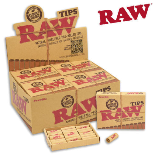 RAW TIPS – UNBLEACHED PRE-ROLLED