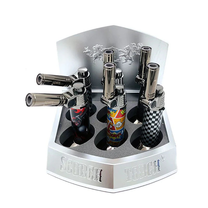 Scorch Torch 6.5″ to 5″ Adjustable Angle Torch – 90 to 45 Degree Assorted Graffiti (61673-1)-6/display-