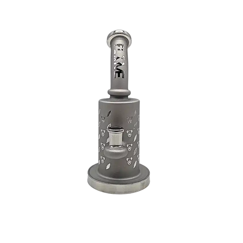 CB-971-RB = 9” Tall Sand Blasted Bong