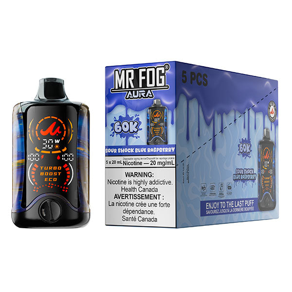 MR FOG AURA 60K Disposable - 5Pc/Carton = Alberta
