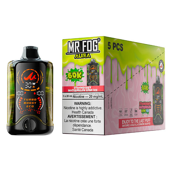 MR FOG AURA 60K Disposable - 5Pc/Carton = Alberta