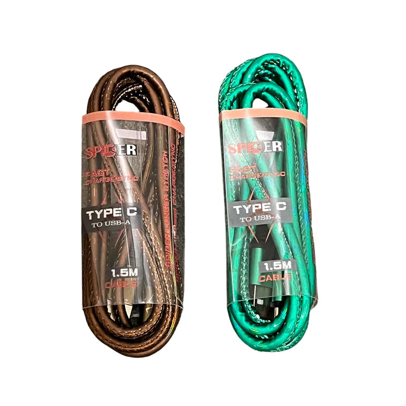 Spider 1.5M Cable (USB-A to Type C) - 10PK