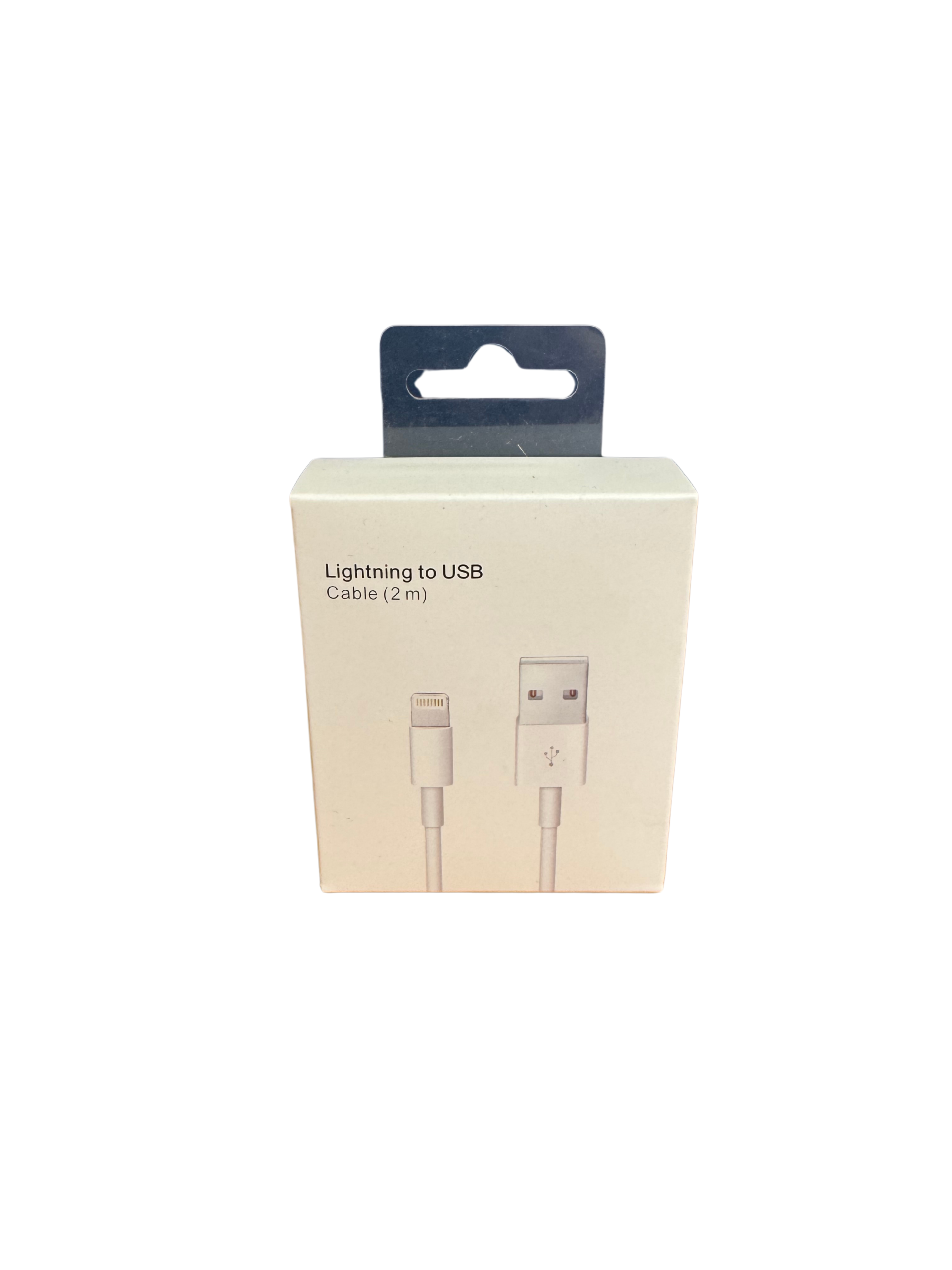 USB To Lightning Cable (2M)- White (Retail Box)