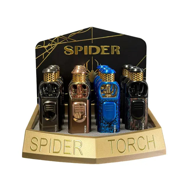Sp- 187 Spider Torch Lighters - 12/ Display