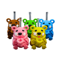 14 CM Silicone Cute Bear Bong - Assorted Colors (H451)