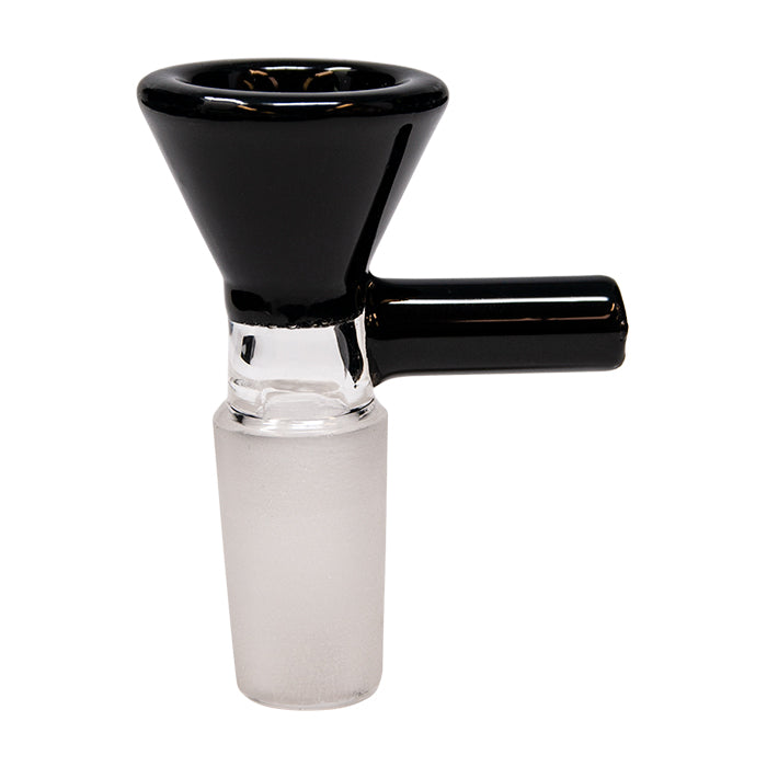 Black Glass Honey Comb Bowl With Straight Handle 14mm