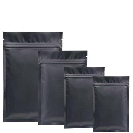 All Black 3.3″ x 5″ Mylar Bags (Pack of 100)