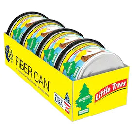 Little Trees Car Freshener Fiber Can- Caribbean Colada- Pack of 4