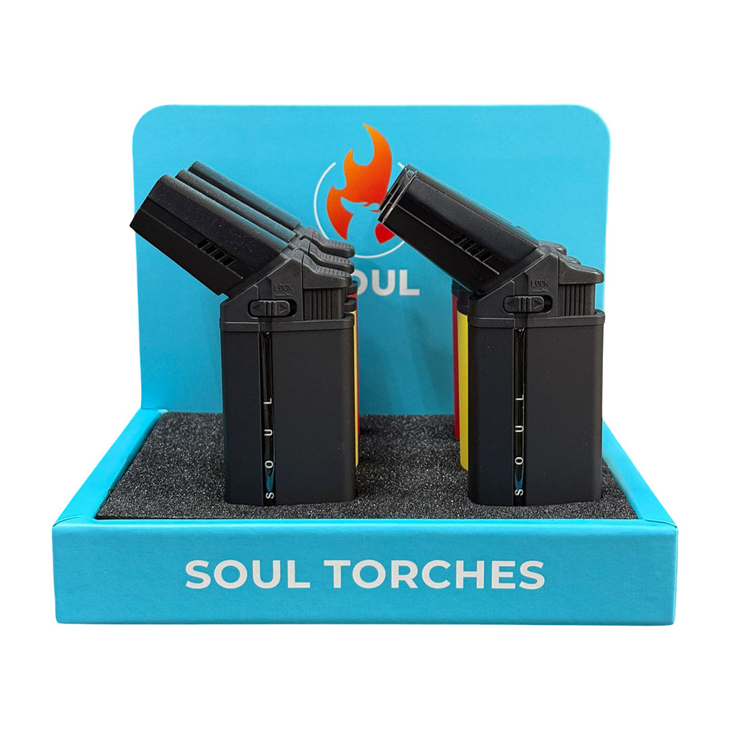 SOUL 1827 Bent BBQ Single Flame Torch Lighter (6CT) //