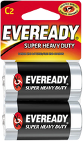 Eveready Super Heavy Duty Carbon Zinc Batteries C 2ct - 12CT