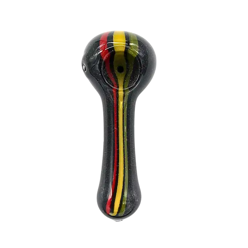 CG-684 = Black Landing Strip Hand Pipe (Pack of 4)