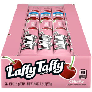 Laffy Taffy Rope 24CT - Cherry