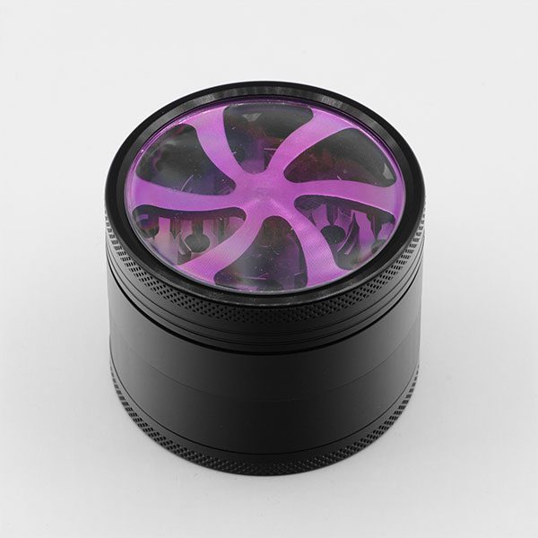 Xtreme Aluminum Grinder – Fan Blade Top – 4 Parts – Purple