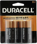 Duracell Coppertop Alkaline Batteries D 2ct