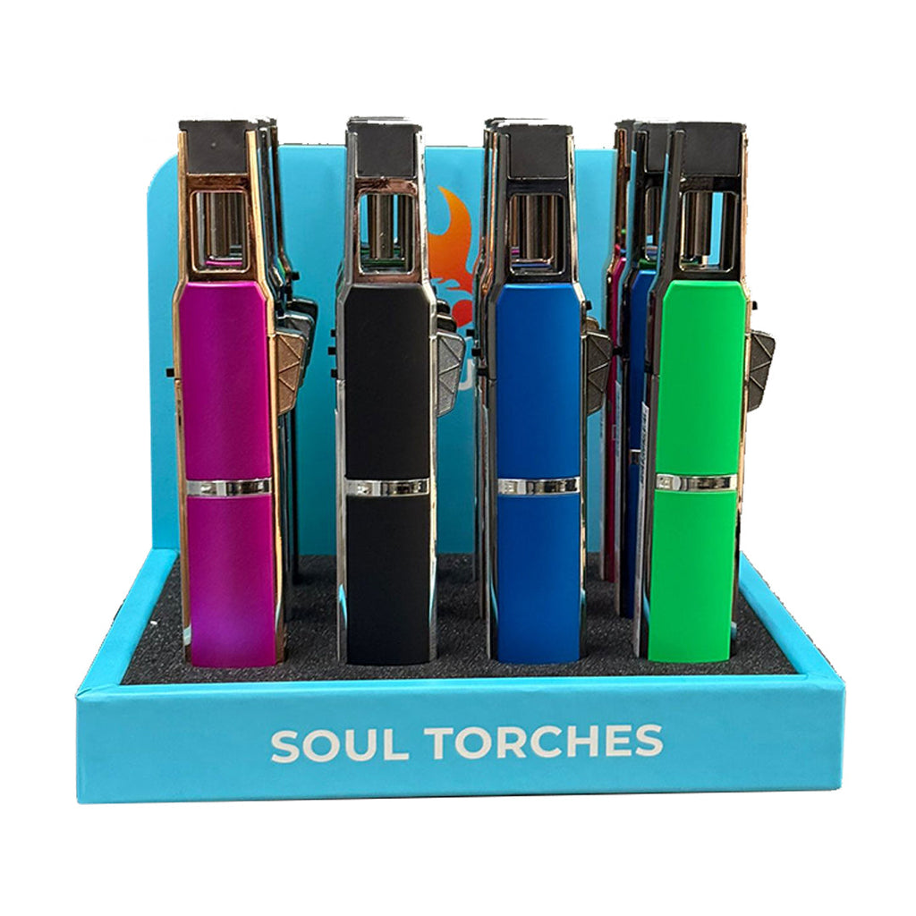 Soul Single Flame Torch Lighter (1815) – 12CT