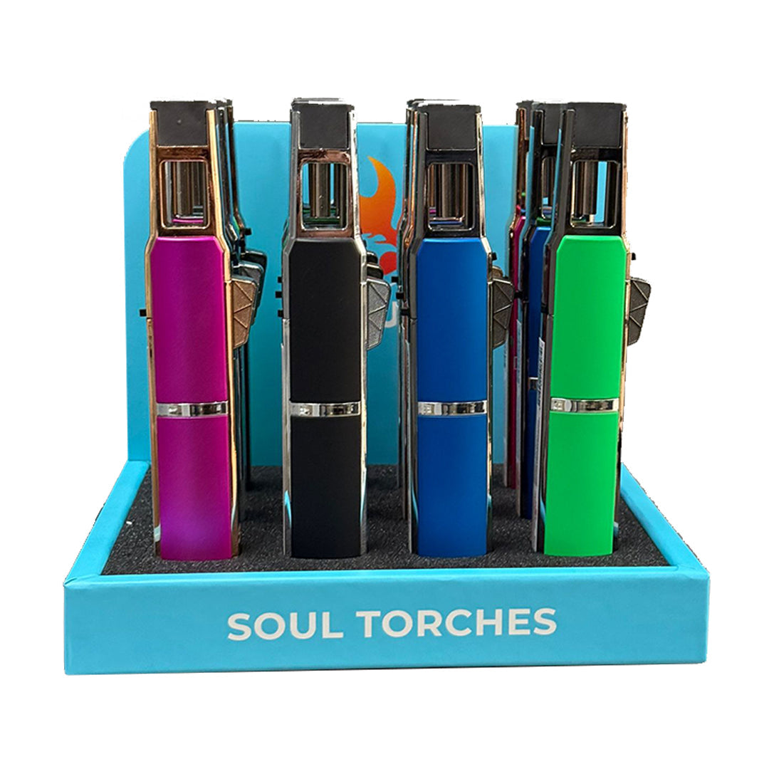 Soul Single Flame Torch Lighter (1815) – 12CT