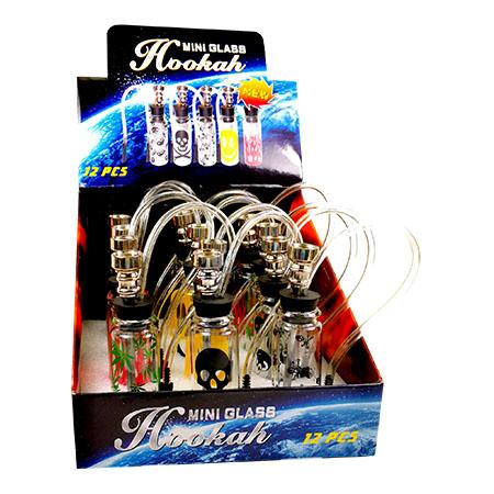 5″ Mini Glass Hookah Display Case - 12 Pack