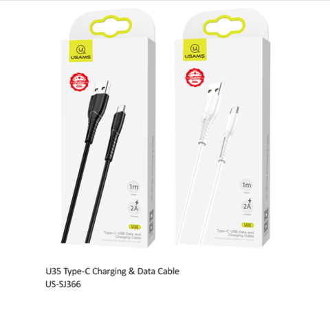 USAMS - U35 Type-C Charging Cable 1M White