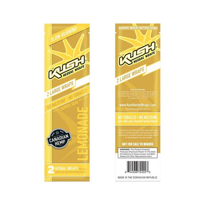 Kush Herbal Wraps Conical Pre-Rolled Cones Original 2/pack