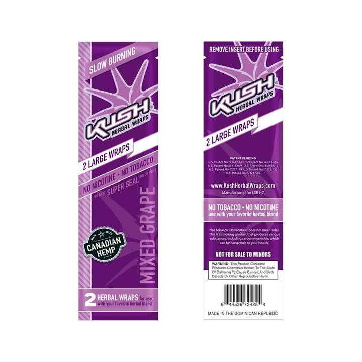 Kush Herbal Wraps Conical Pre-Rolled Cones Original 2/pack