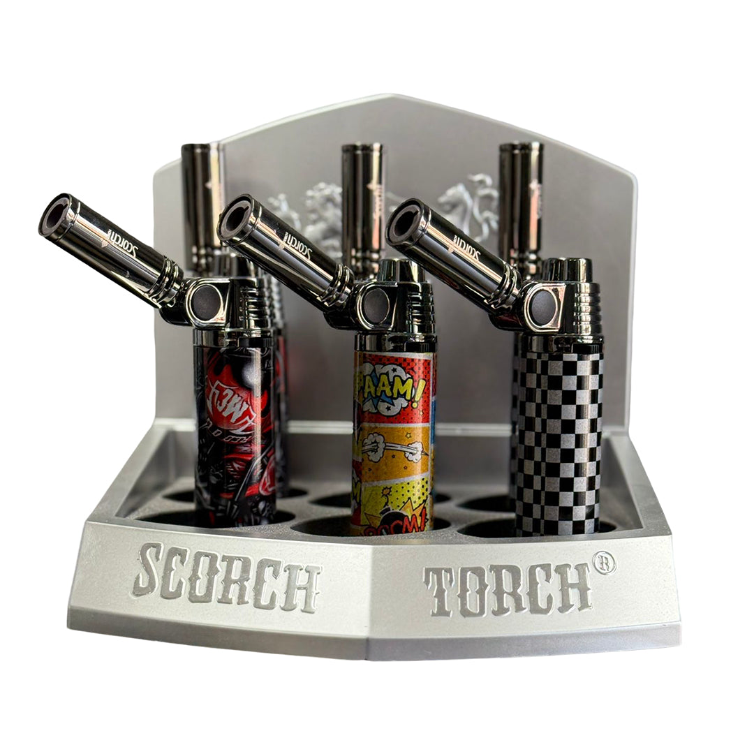 Scorch Torch 6.5″ to 5″ Adjustable Angle Torch – 90 to 45 Degree Assorted Graffiti (61673-1)-6/display-
